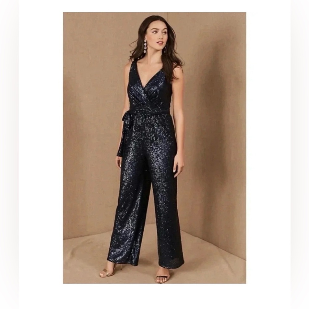 Sachin + babi somers wide leg sequin jumpsuit
